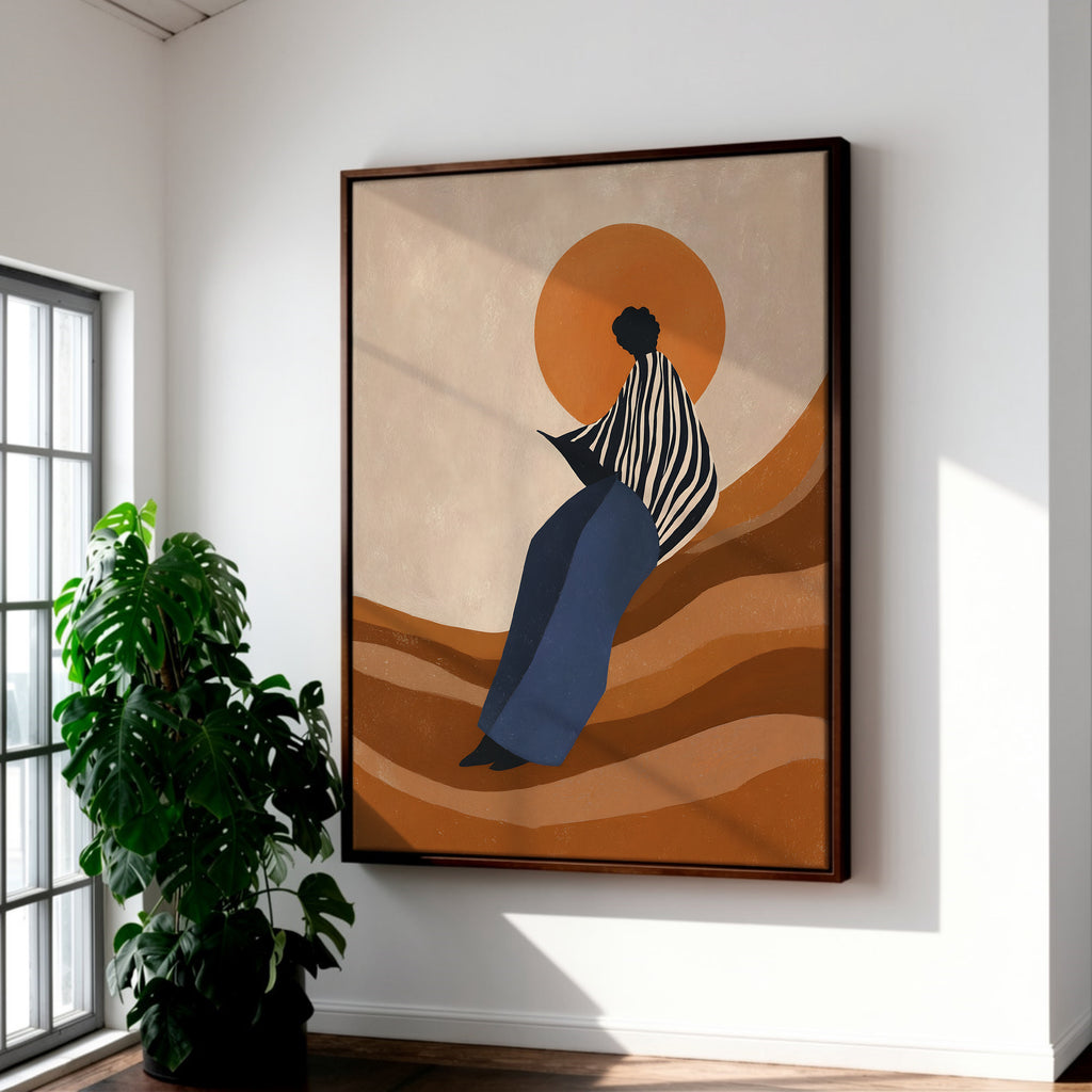 Dune Rise framed canvas (printed)