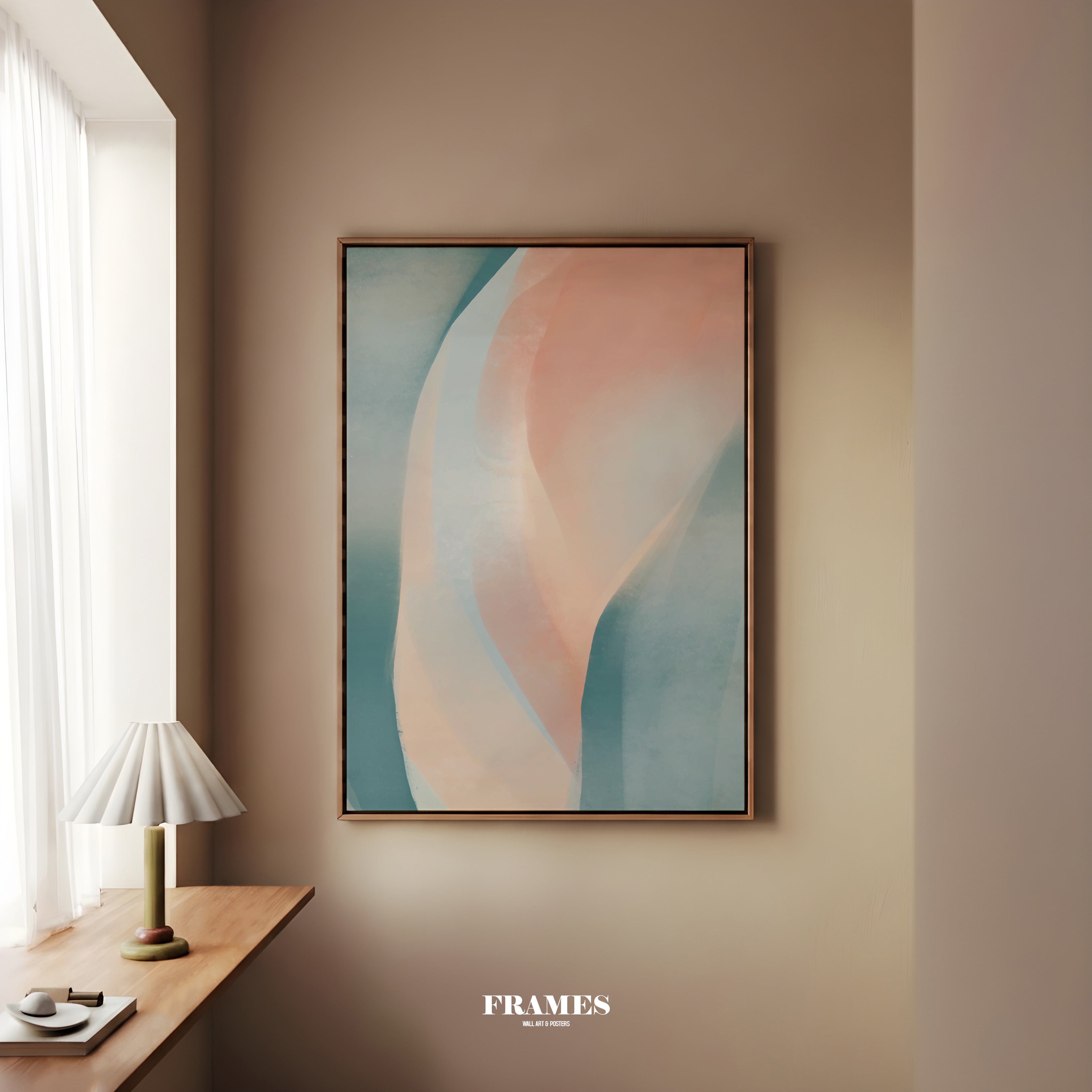 Abstract X framed canvas (printed)