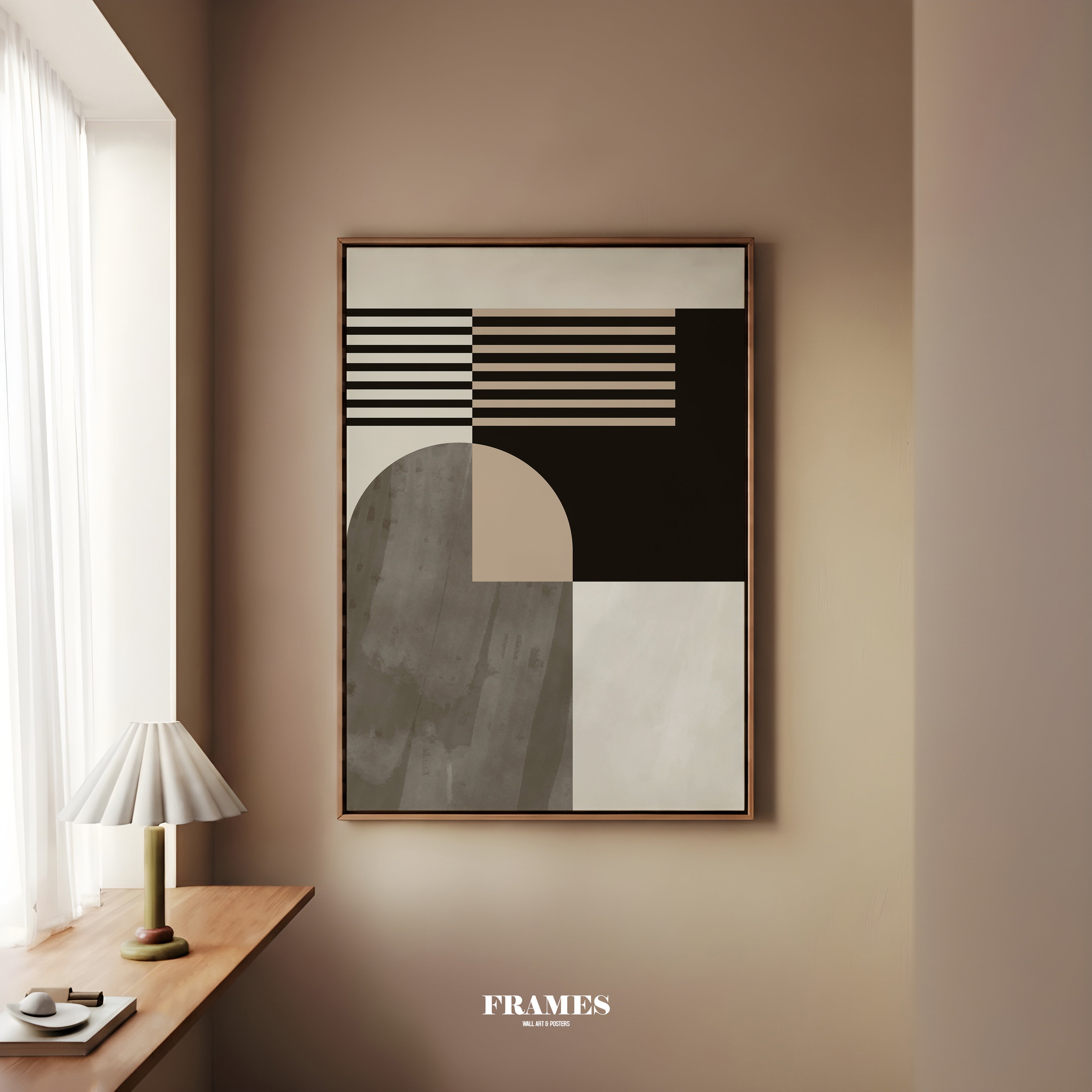 Abstract no.11 framed canvas (printed)