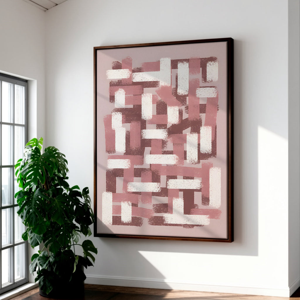 Abstract NO.24 framed canvas (printed)