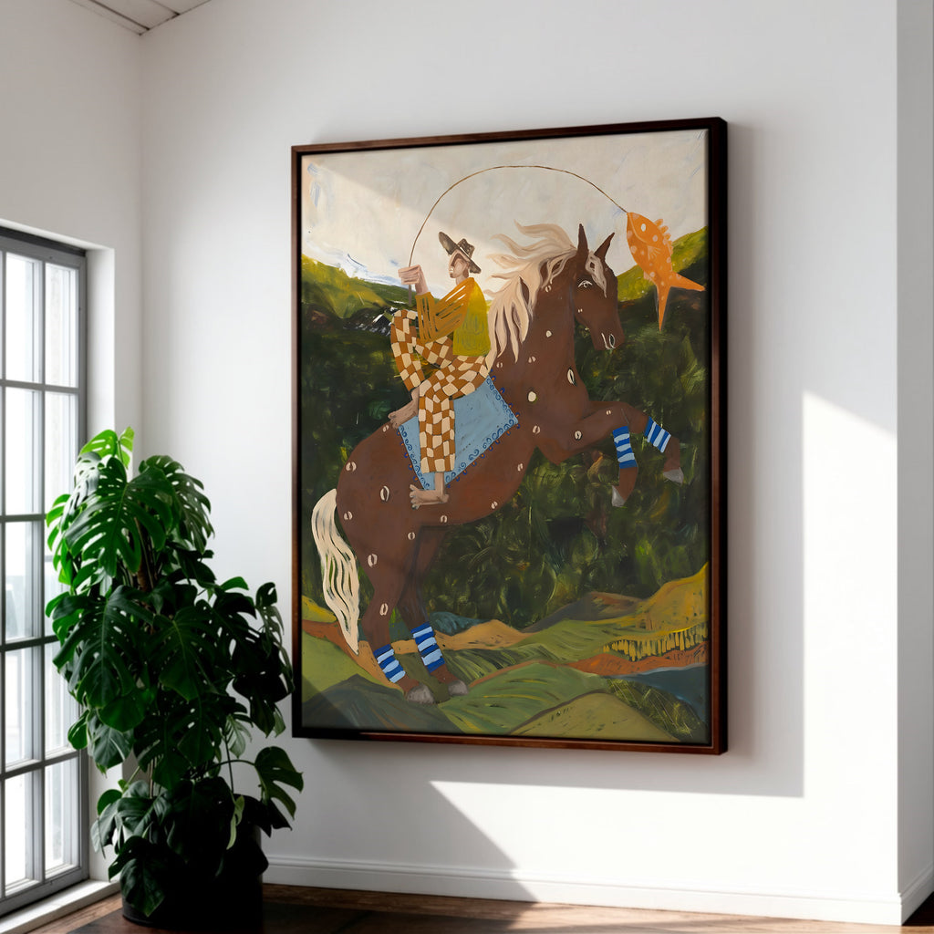 Vintage framed canvas (printed)