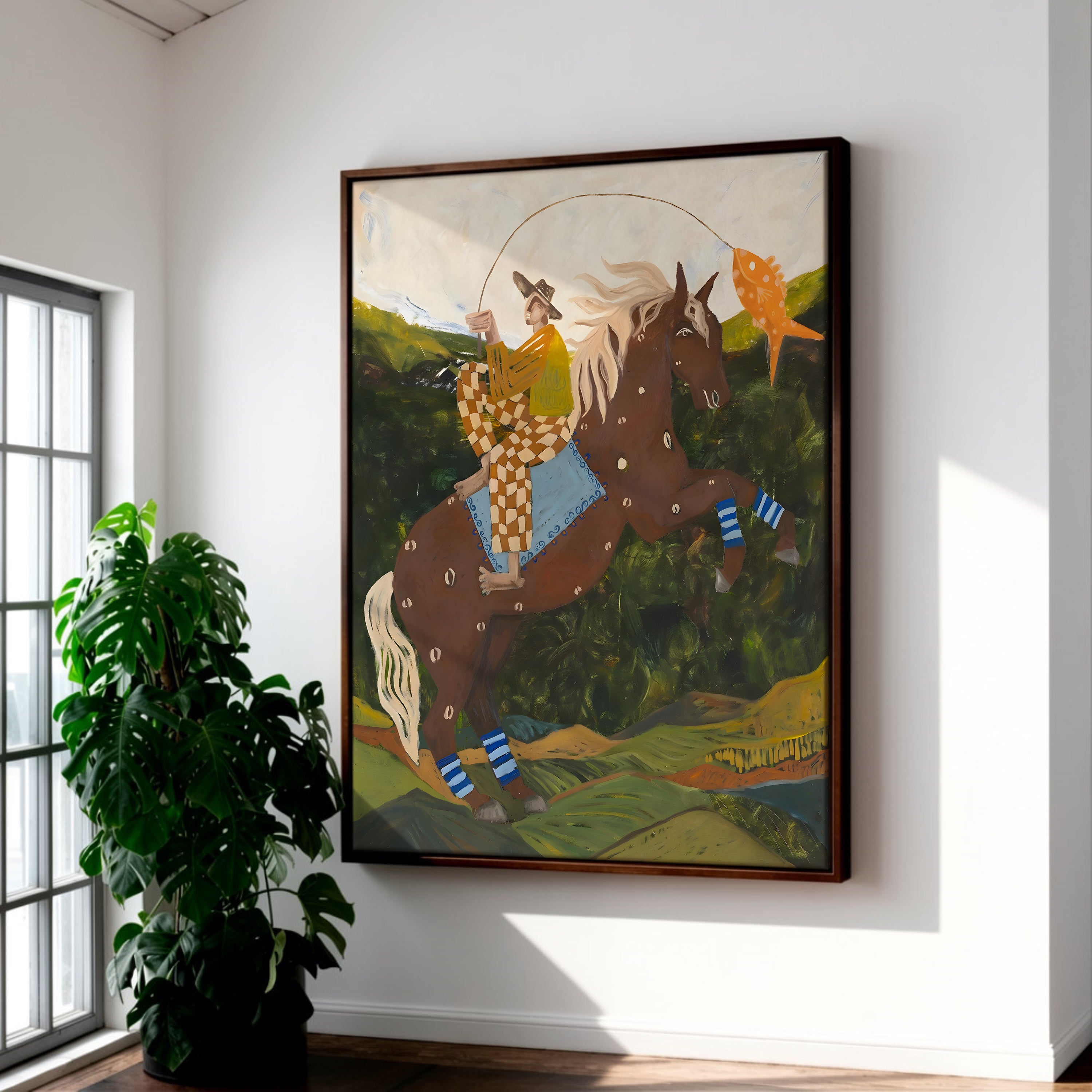 Vintage framed canvas (printed)