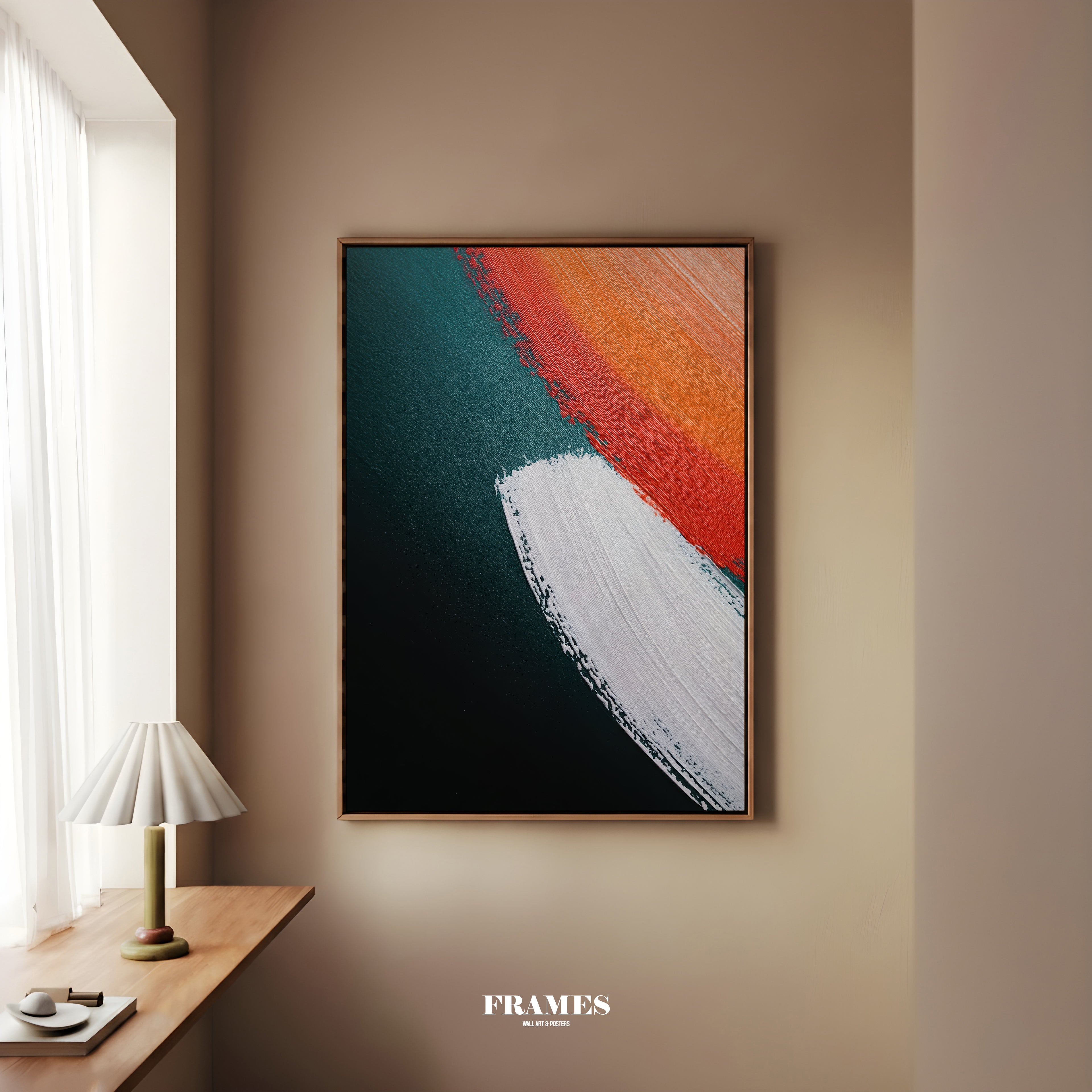 Abstract no.12 framed canvas (printed)