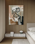 bold black line framed canvas (printed)