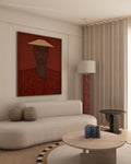 vietnamese hat framed canvas (printed)