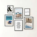 Blue beach wall gallery