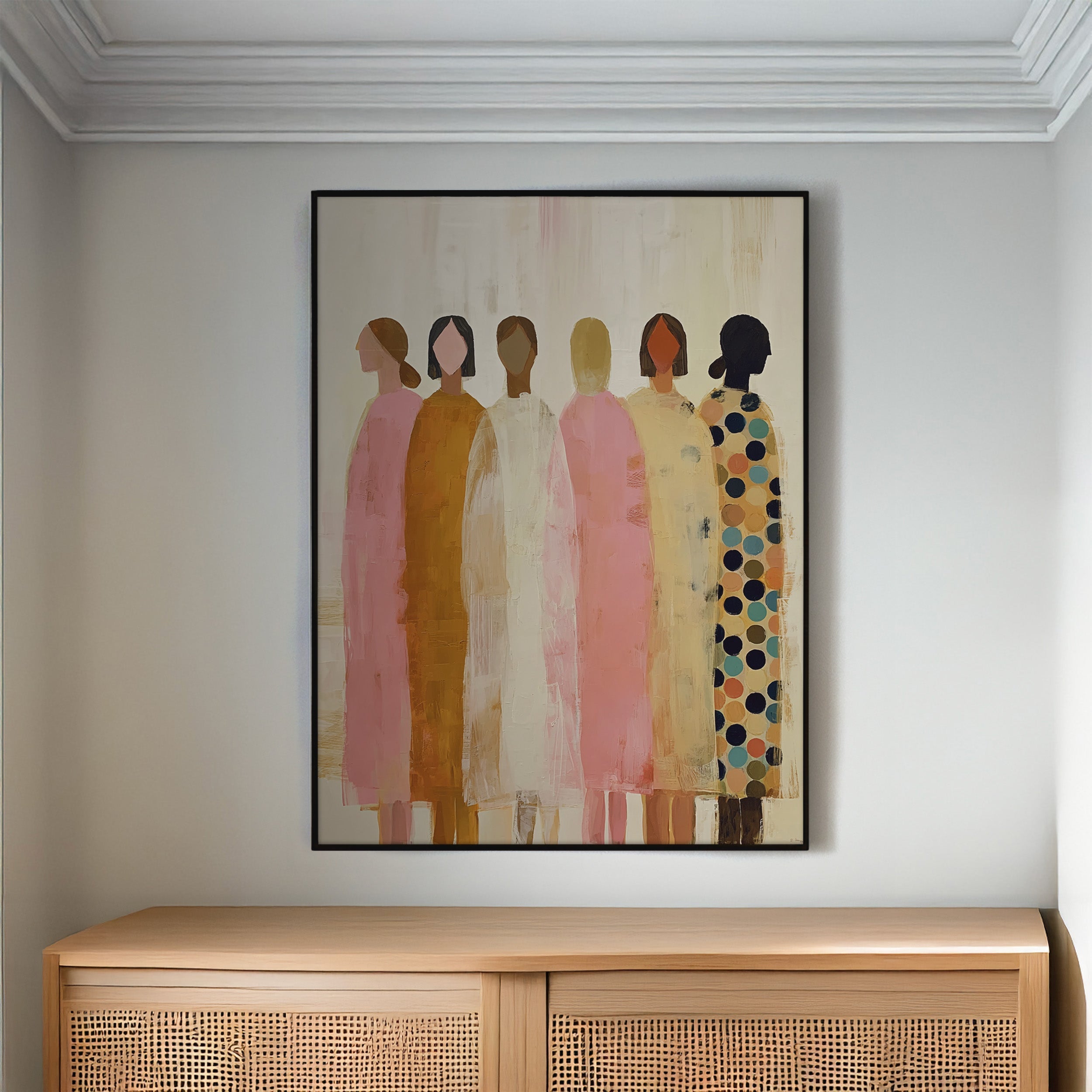 Quiet Assembly  framed canvas (printed)