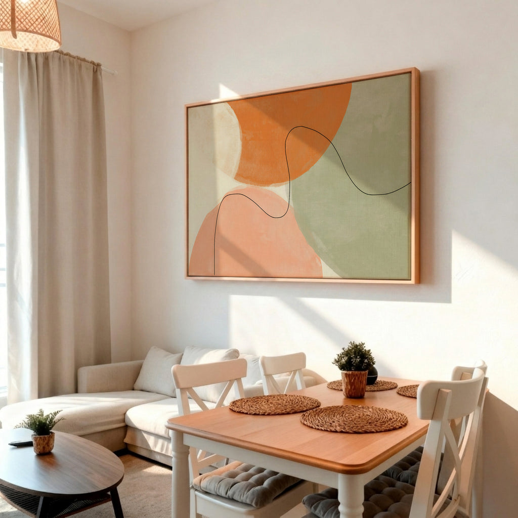Abstract NO.20 framed canvas (printed)