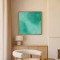 Ocean blue Framed canvas (printed)