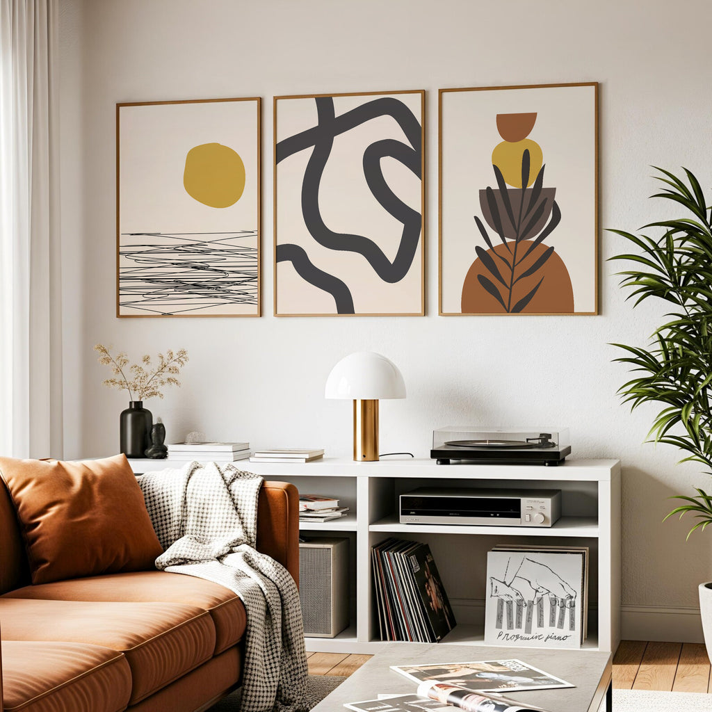 Mid-century modern abstract art