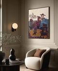 cowboy framed canvas (printed)
