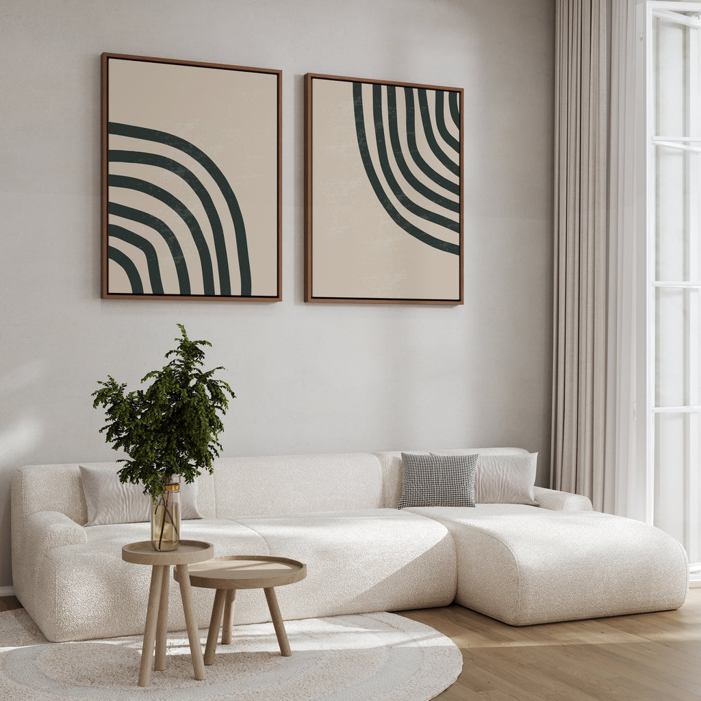 Minimalist vintage framed canvas (printed)