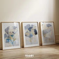 gold & blue leaves
