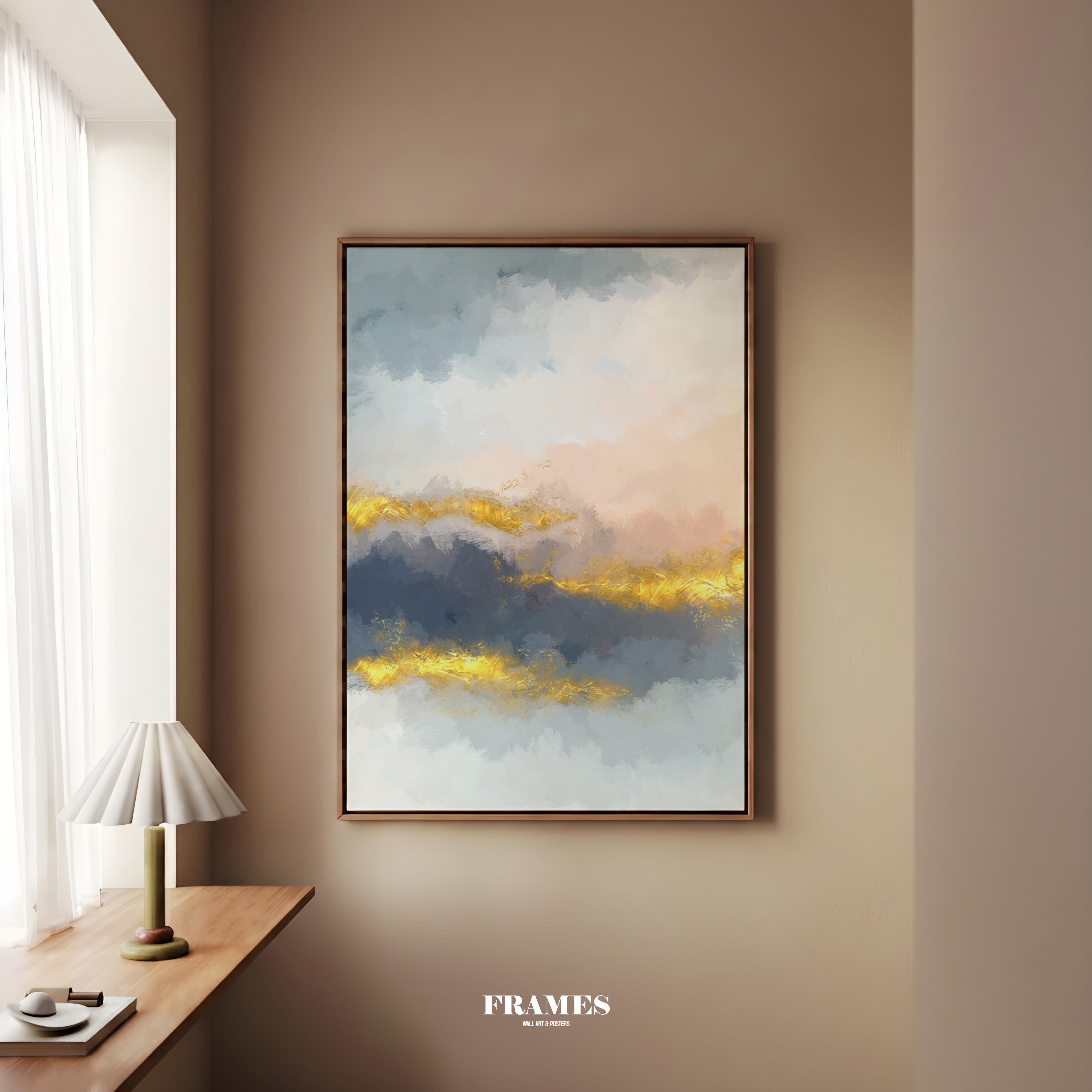 Abstract no.13 framed canvas (printed)