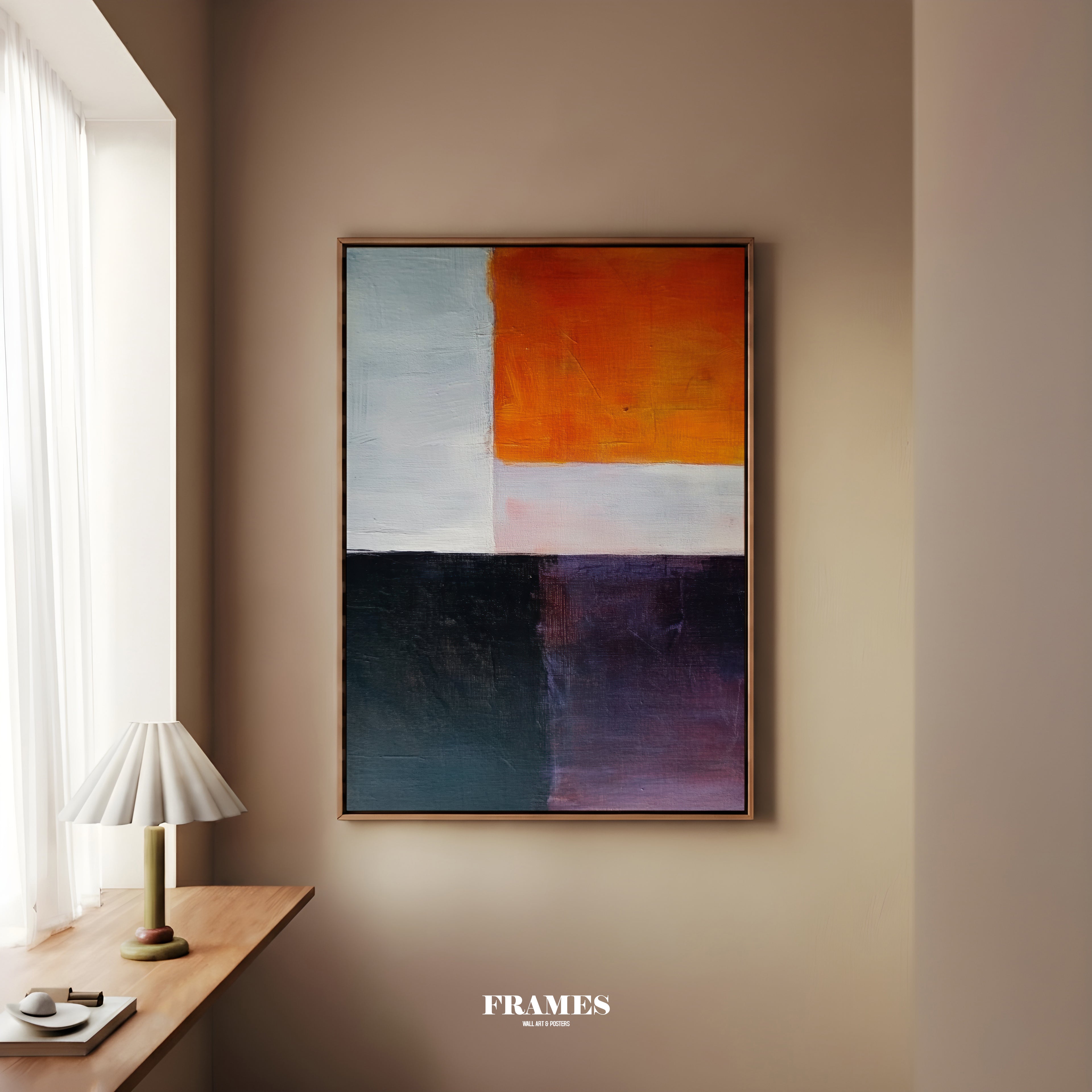 Abstract no.14 framed canvas (printed)