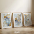 gold & blue leaves II