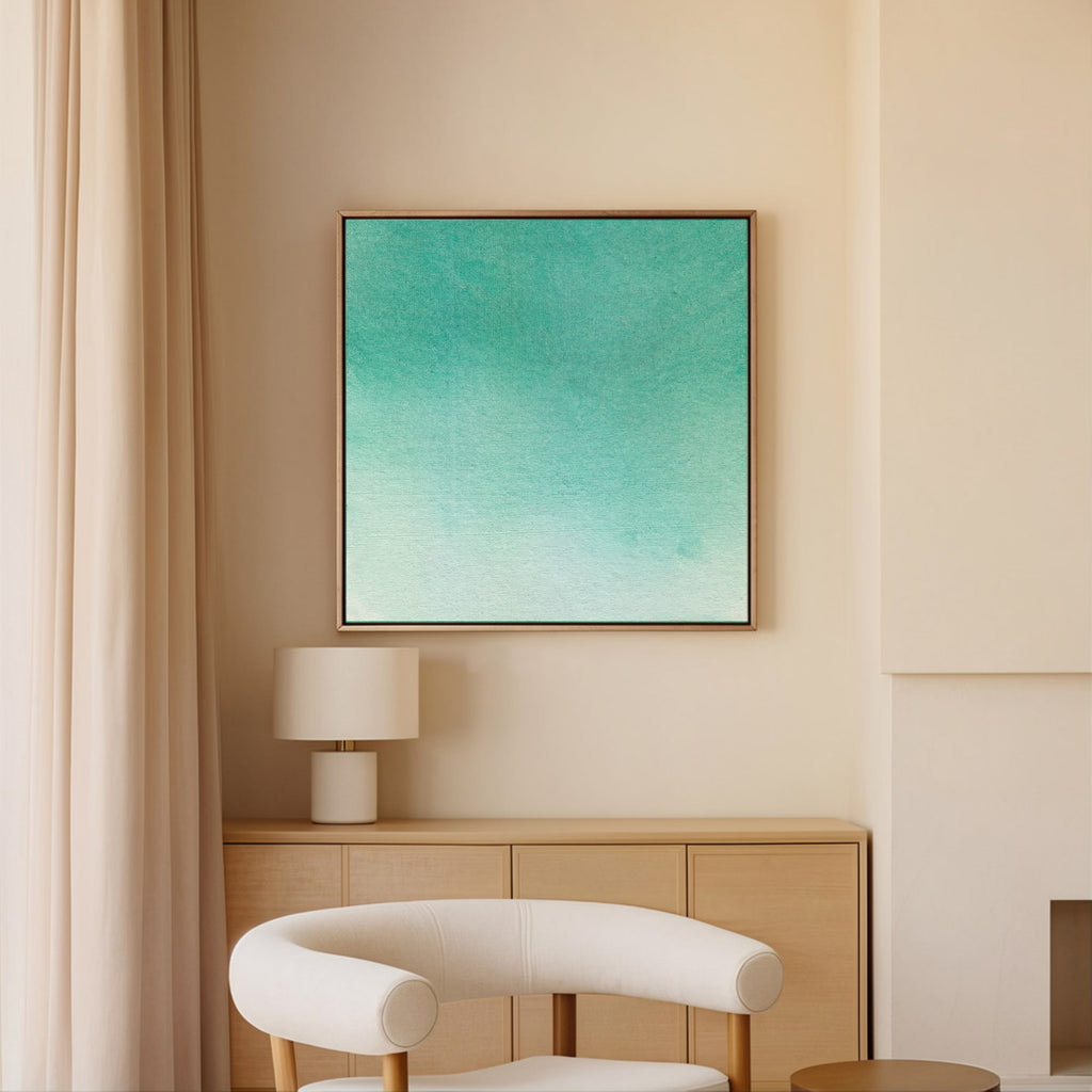 Ocean blue NO.2 Framed canvas (printed)