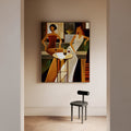 Wine Night framed canvas (printed)