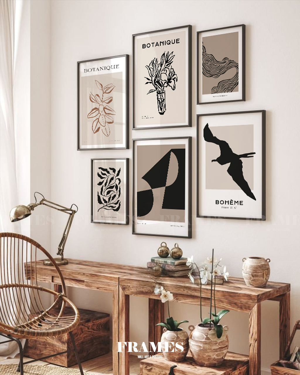 Botanique wall gallery
