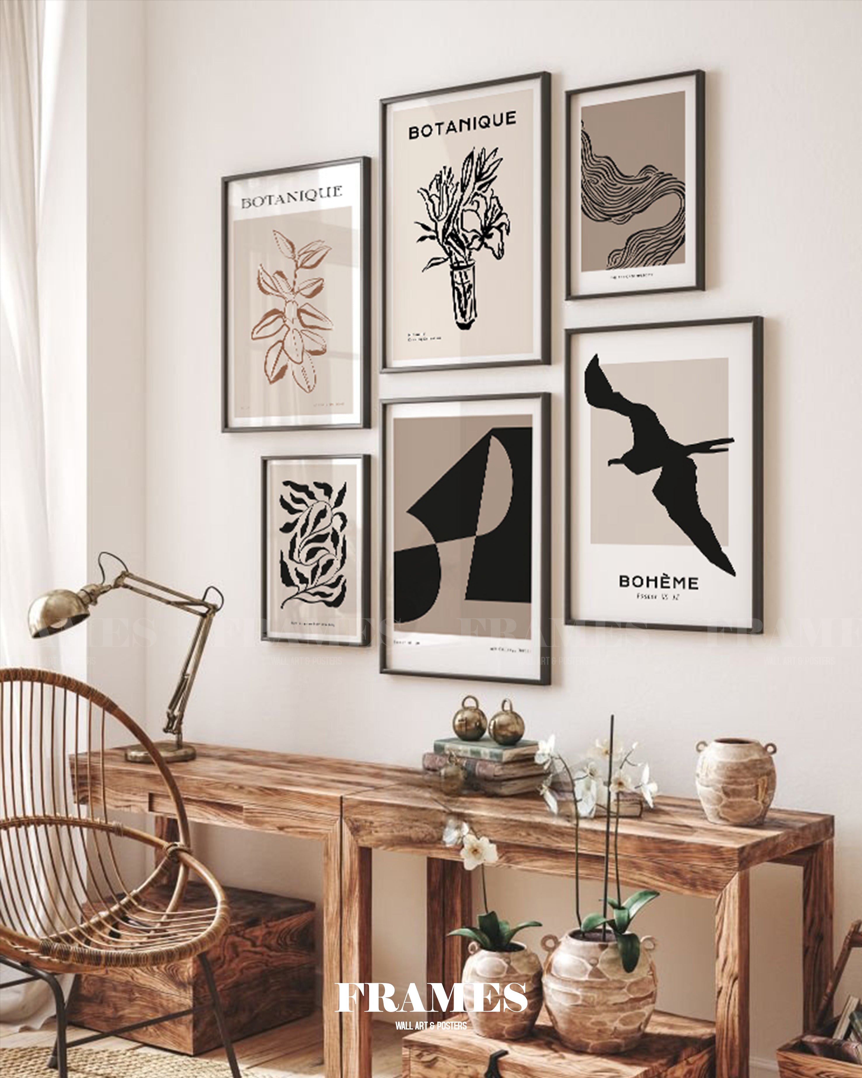 Botanique wall gallery