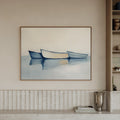 Boats framed canvas (printed)