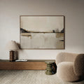 Abstract minimalist framed canvas (printed)