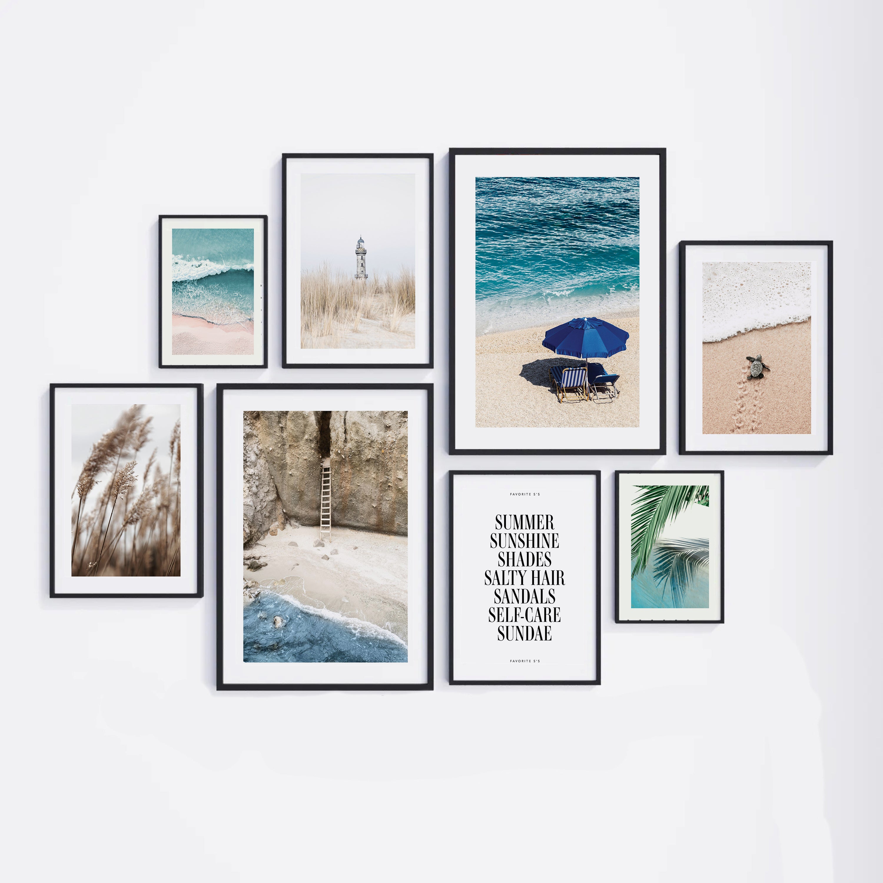 Blue beach no.2 wall gallery