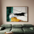 Abstract art framed canvas (printed)