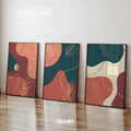 abstract colorful flowers