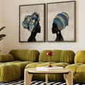 African women framed canvas (printed)