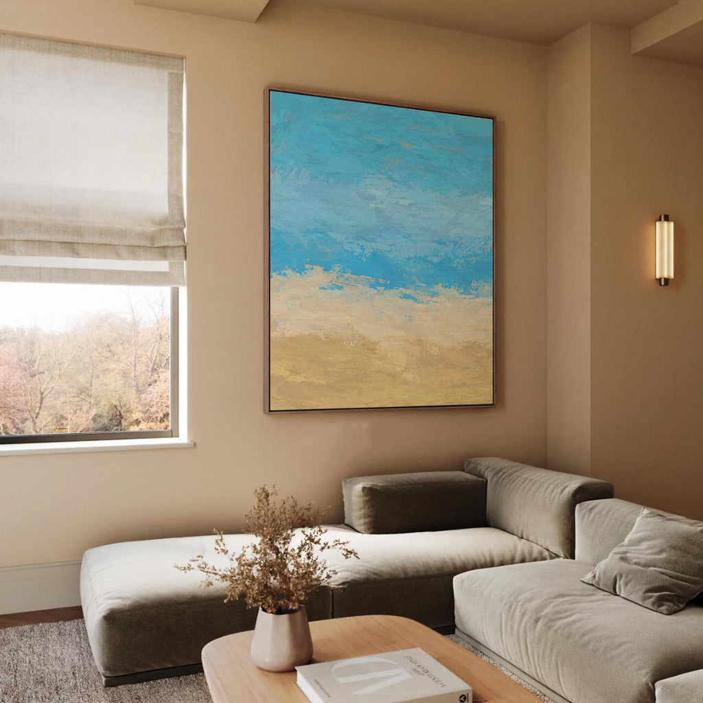 Beach framed canvas (printed)