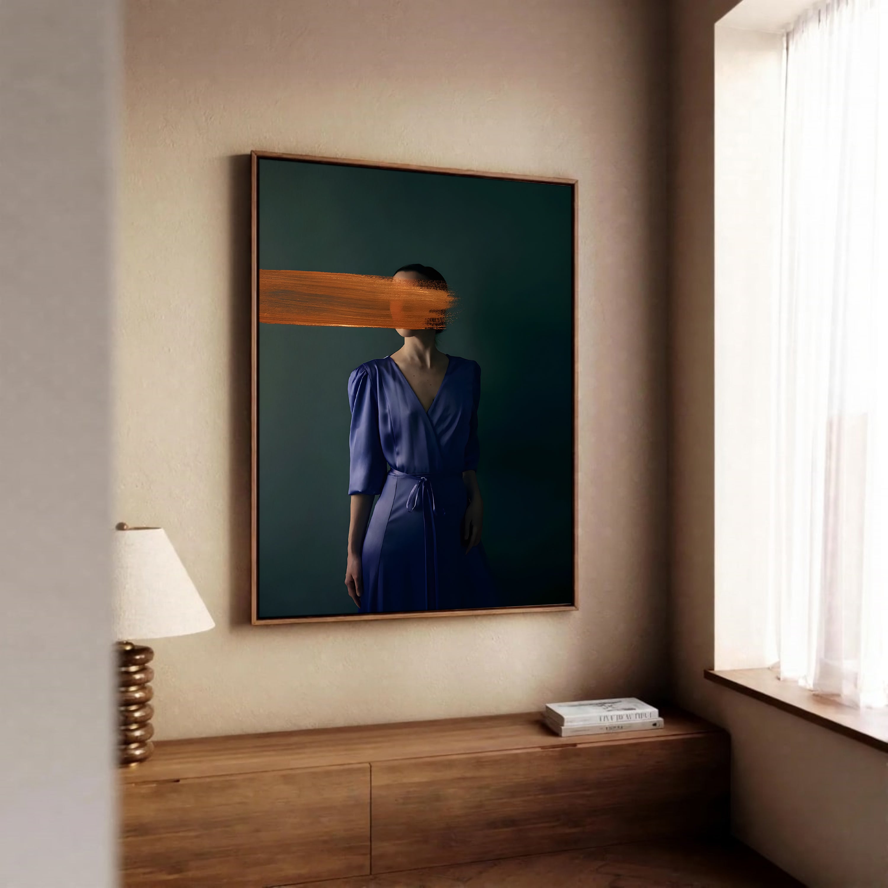 The unknown framed canvas (printed)