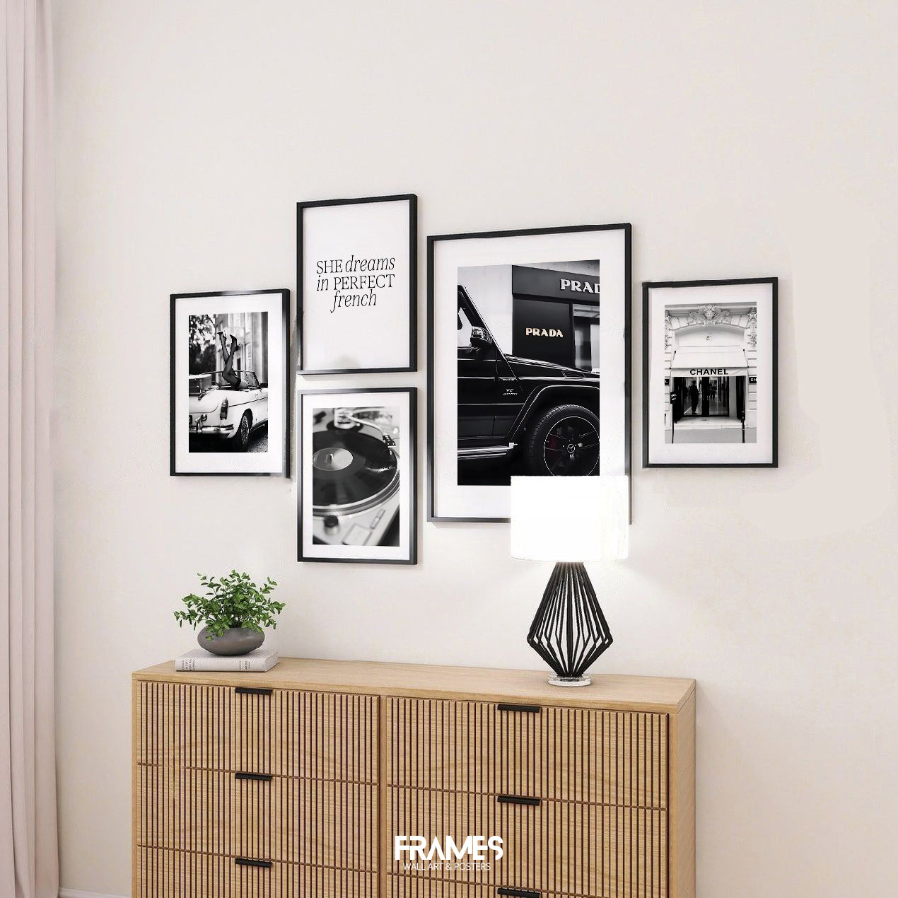 B&W wall gallery