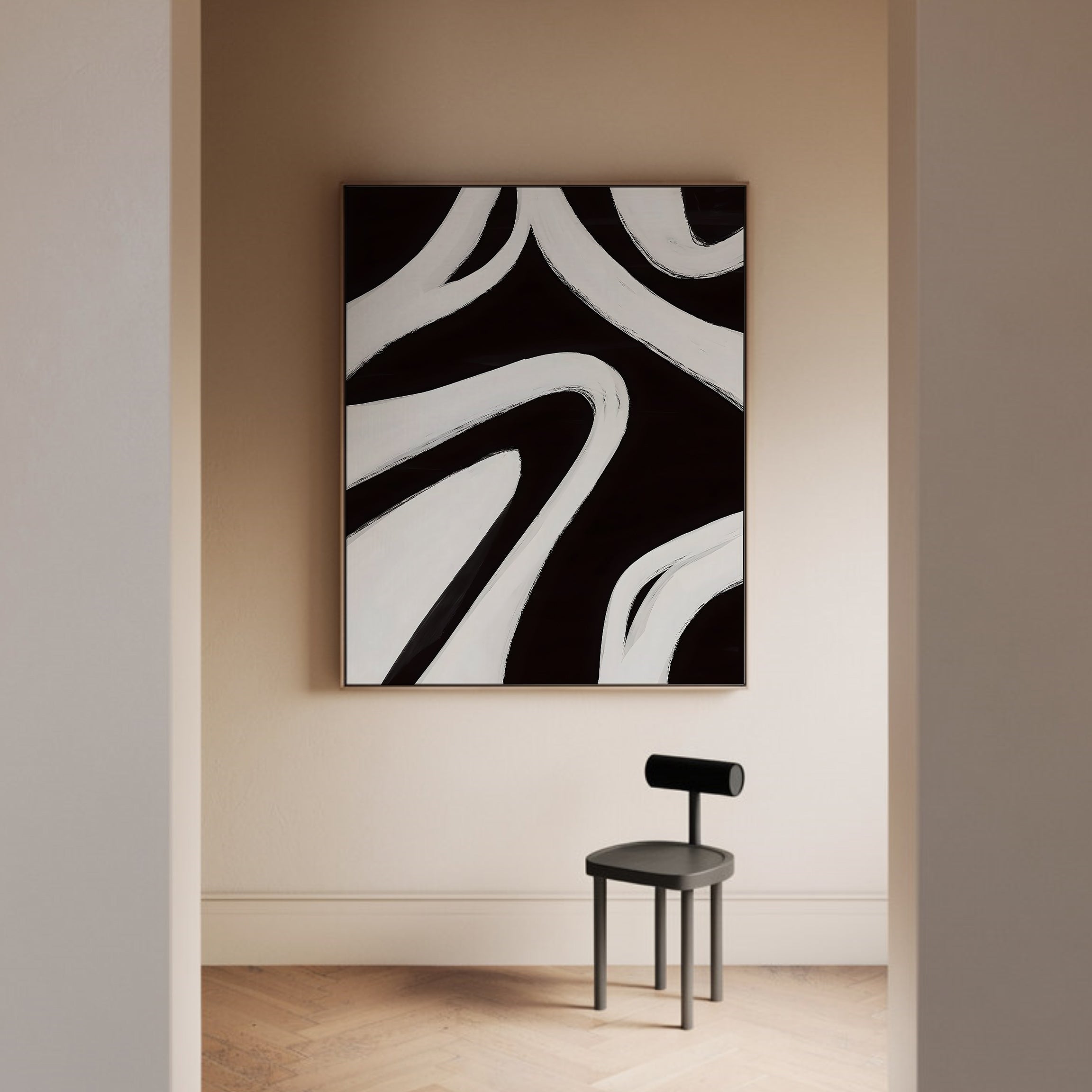 Minimalist framed canvas (printed)