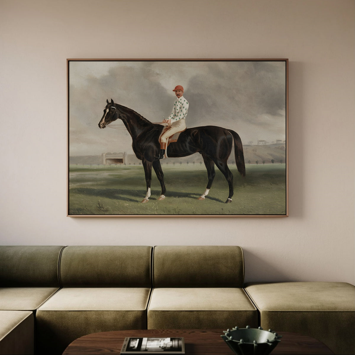 Vintage Horse NO.3 framed canvas (printed)