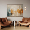Abstract watercolor framed canvas (printed)