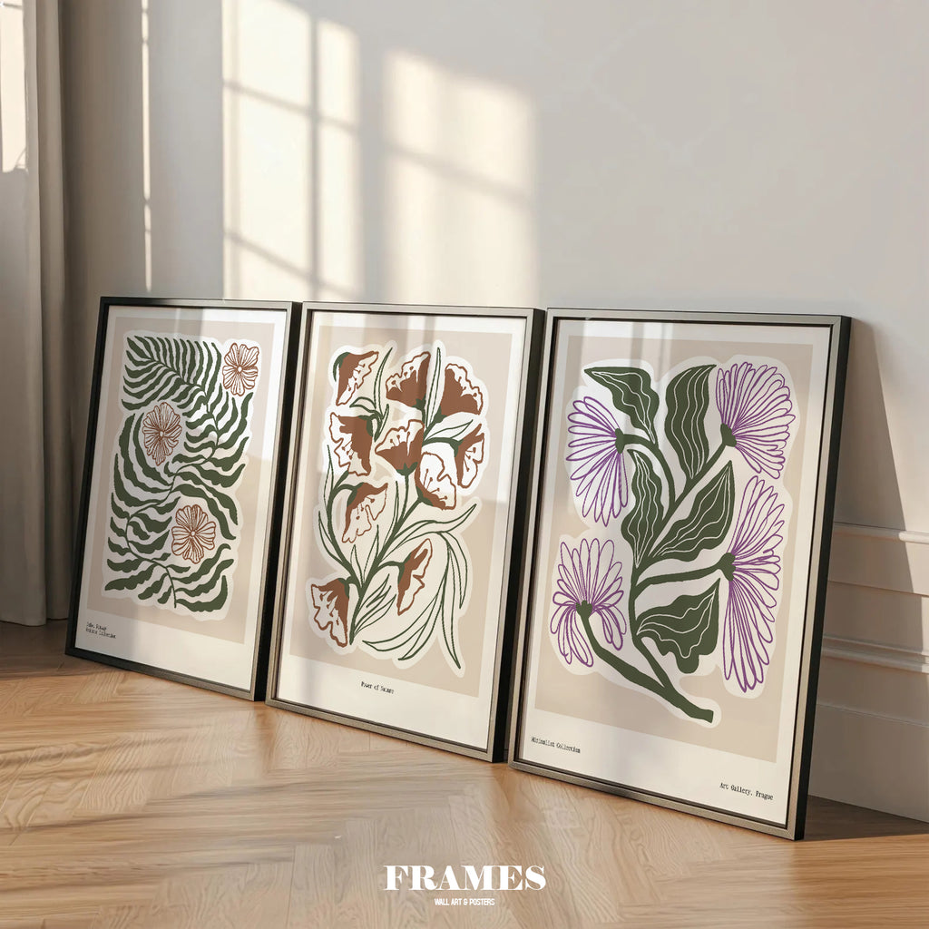 botanical abstract flowers