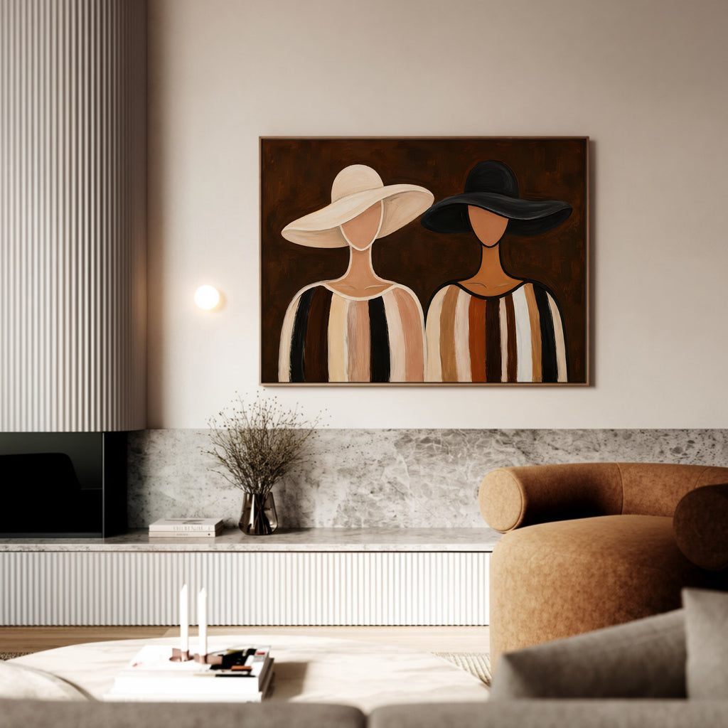 Terra Duet framed canvas (printed)
