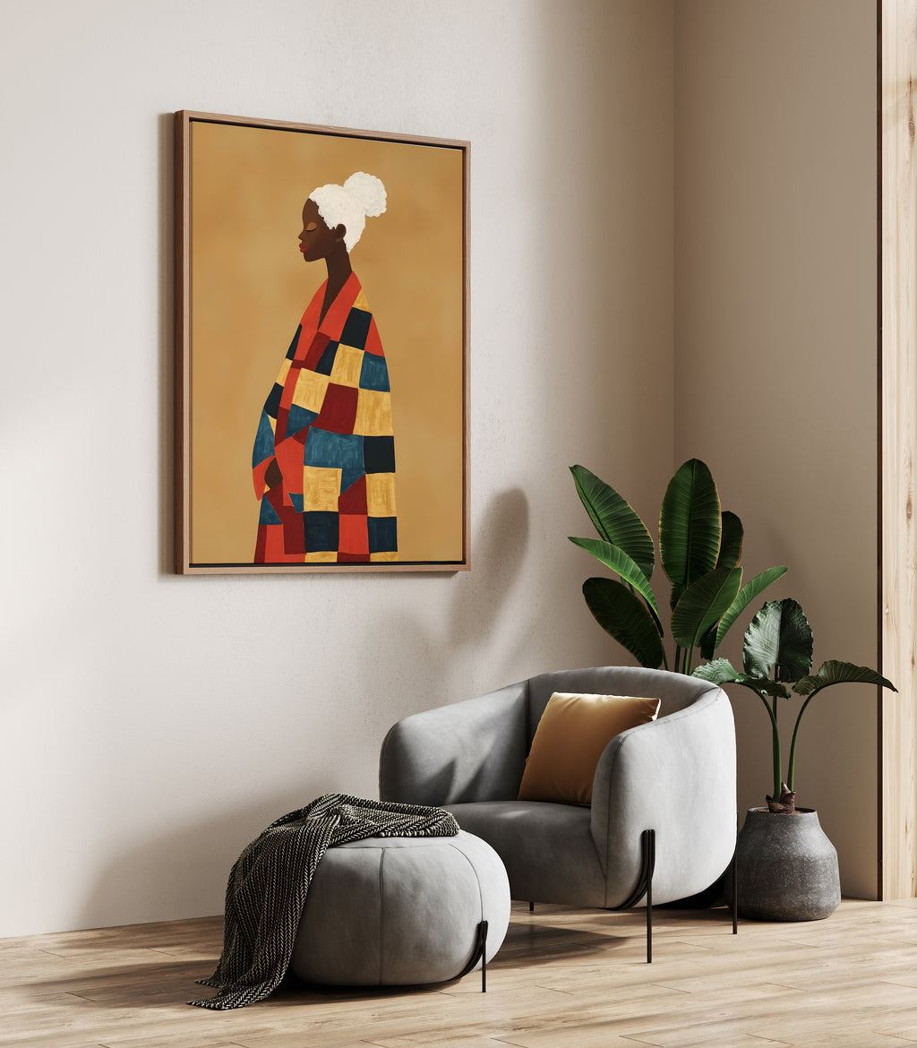 Rest in Patterns framed canvas (printed)