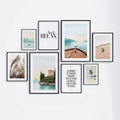 Blue summer wall gallery