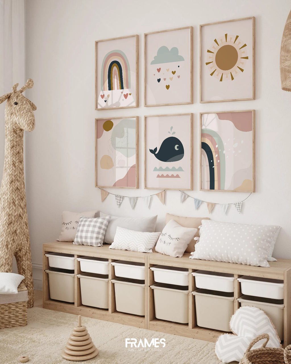 Rainbow wall gallery