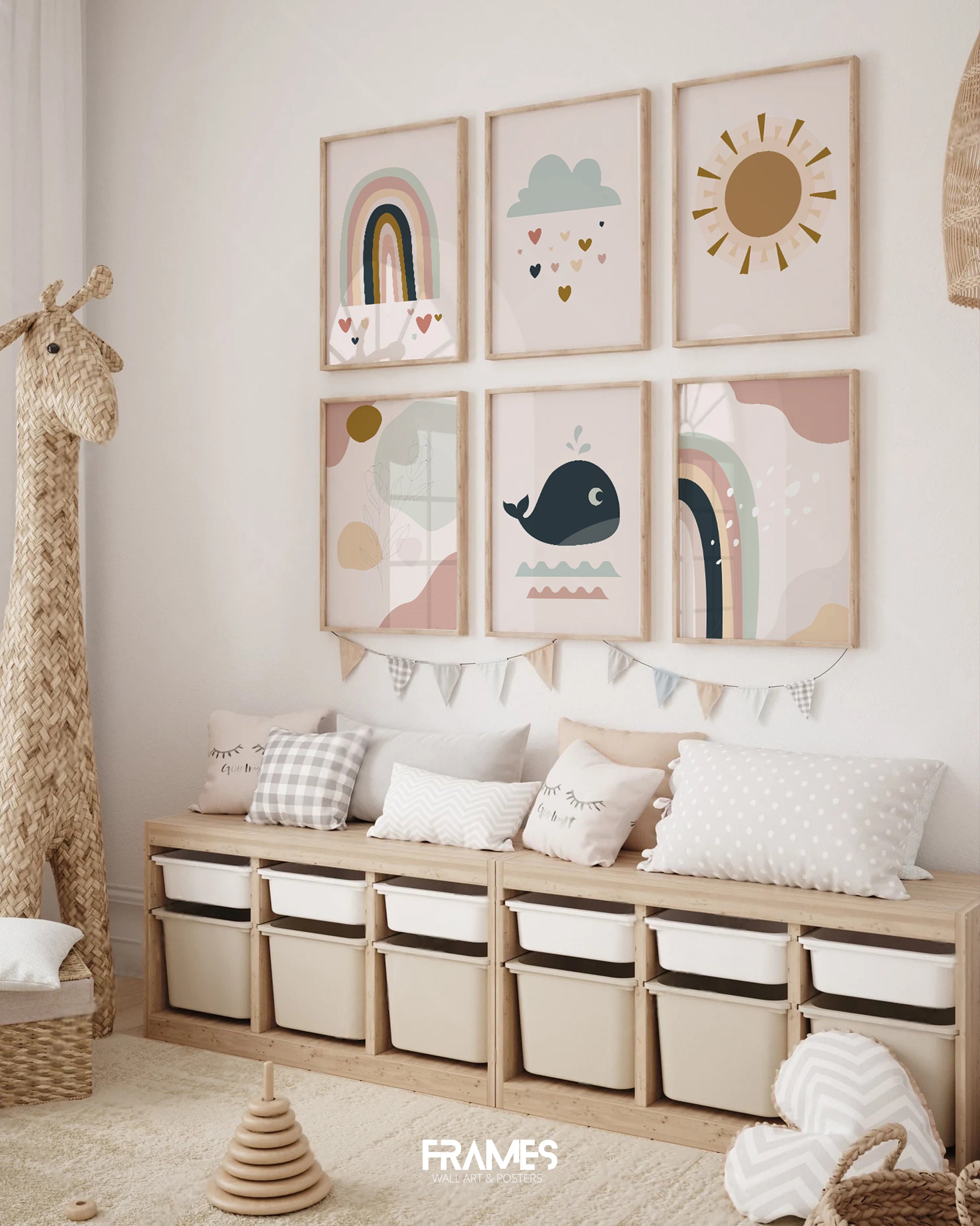 Rainbow wall gallery