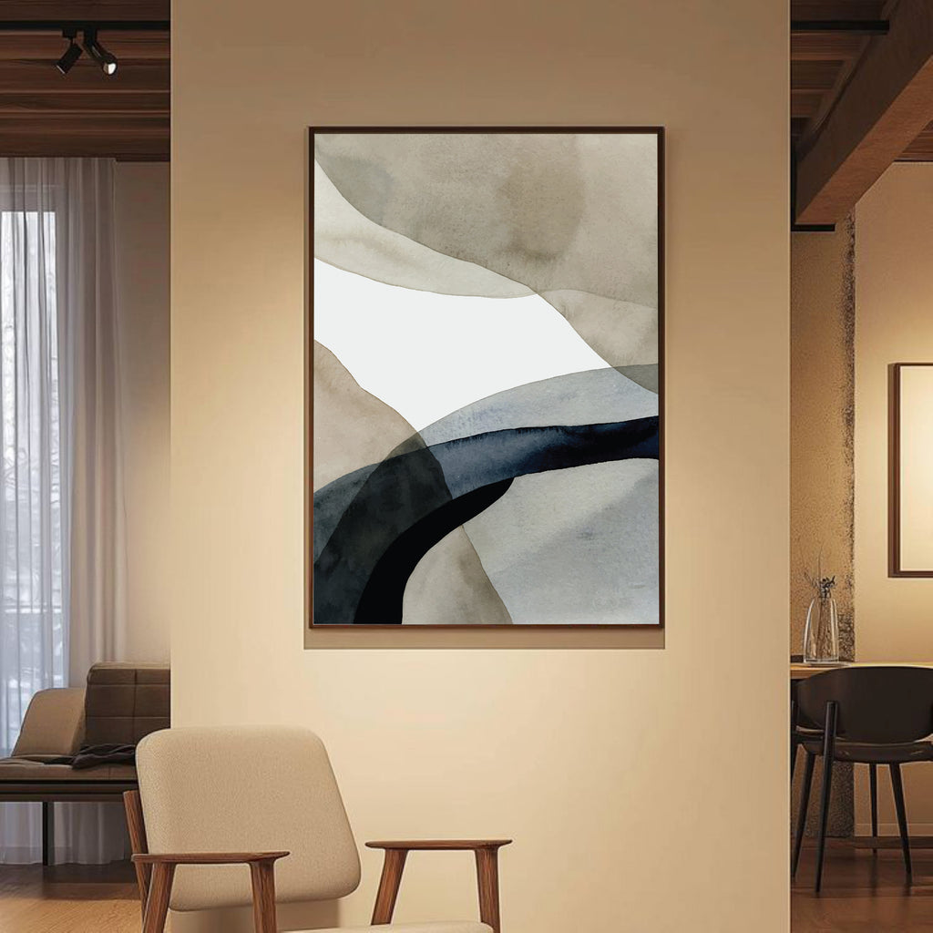 Abstract III framed canvas (printed)