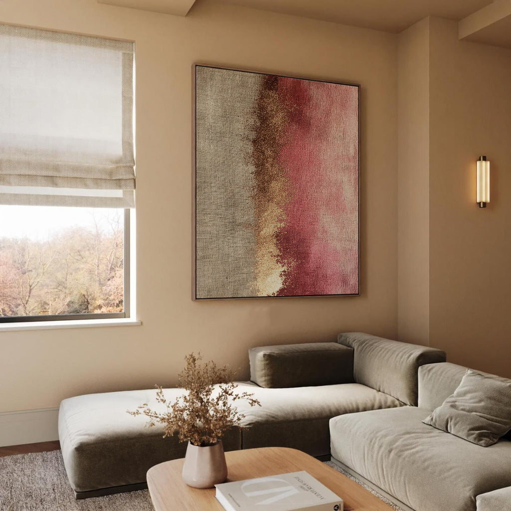 Bink abstract framed canvas (printed)