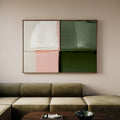 Green&Pink framed canvas (printed)