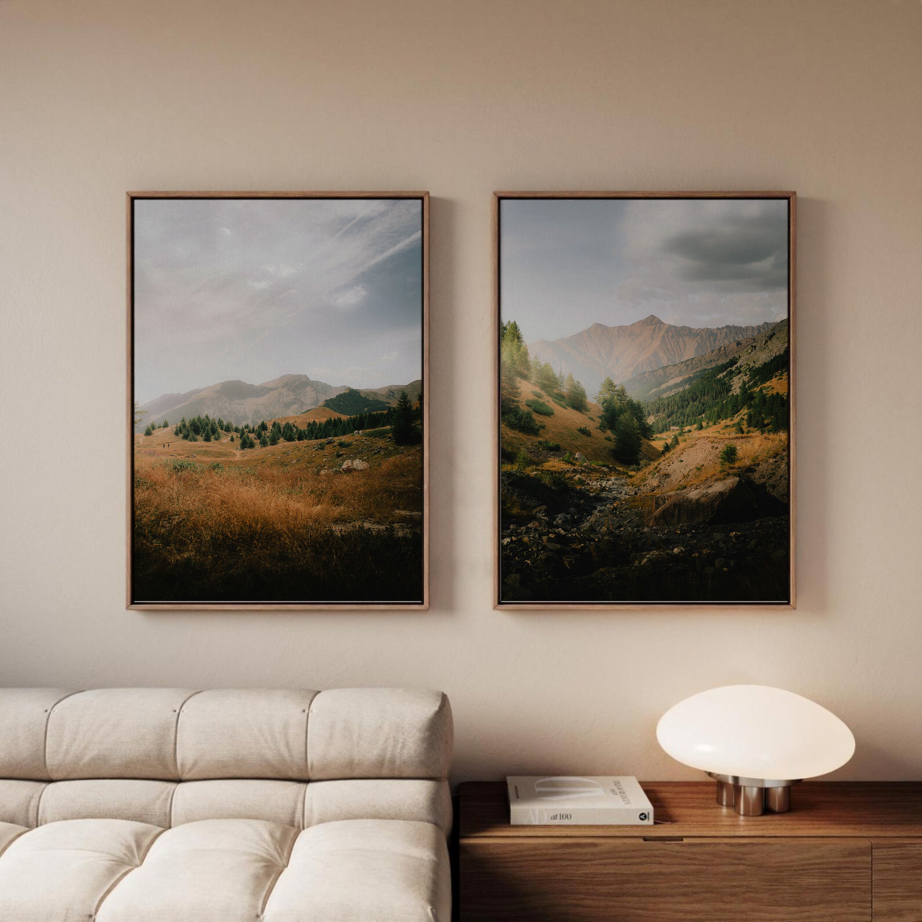 Nature framed canvas (printed)