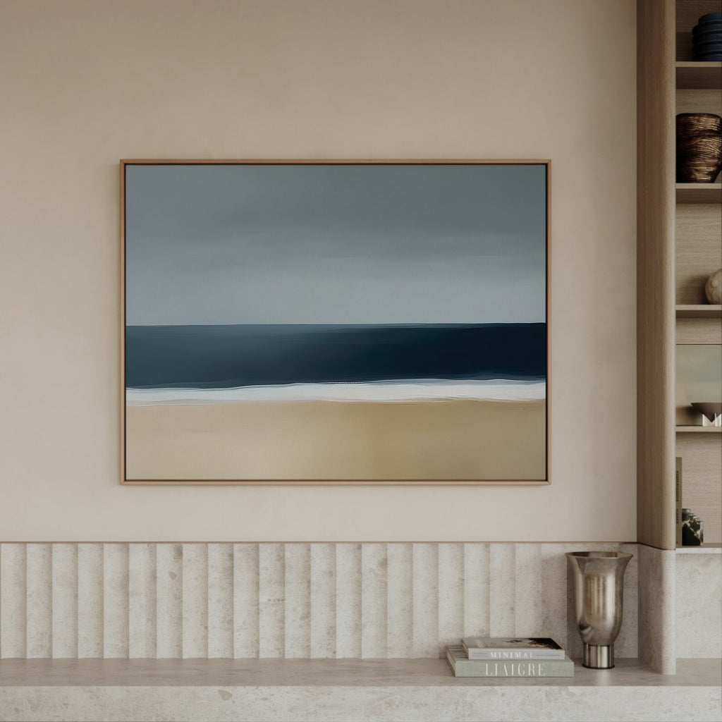 Ocean Edge framed canvas (printed)