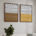 Boho style framed canvas (printed)
