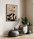 Woman Nude framed canvas (printed)