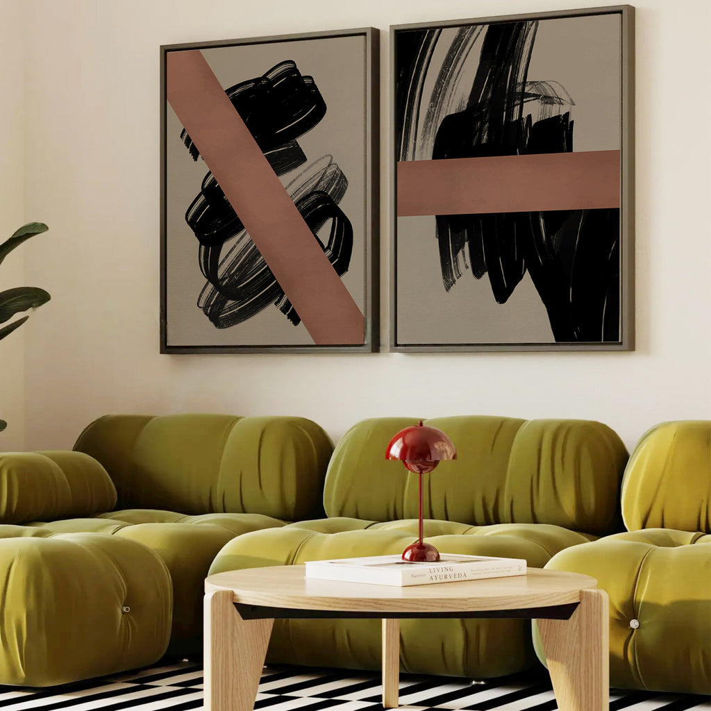 Abstract no.2 framed canvas (printed)